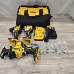 AS-IS DeWalt 20V MAX ATOMIC Cordless 4-Tool Combo Kit