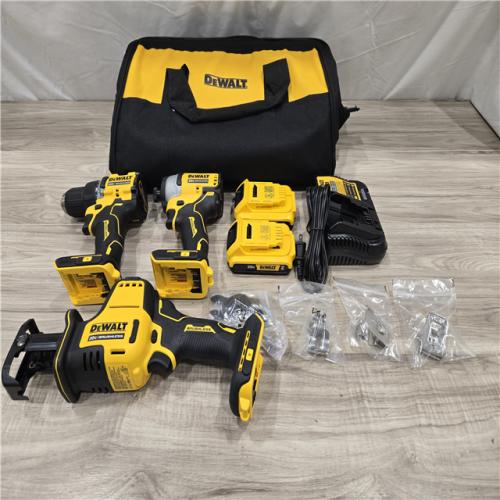 AS-IS DeWalt 20V MAX ATOMIC Cordless 4-Tool Combo Kit