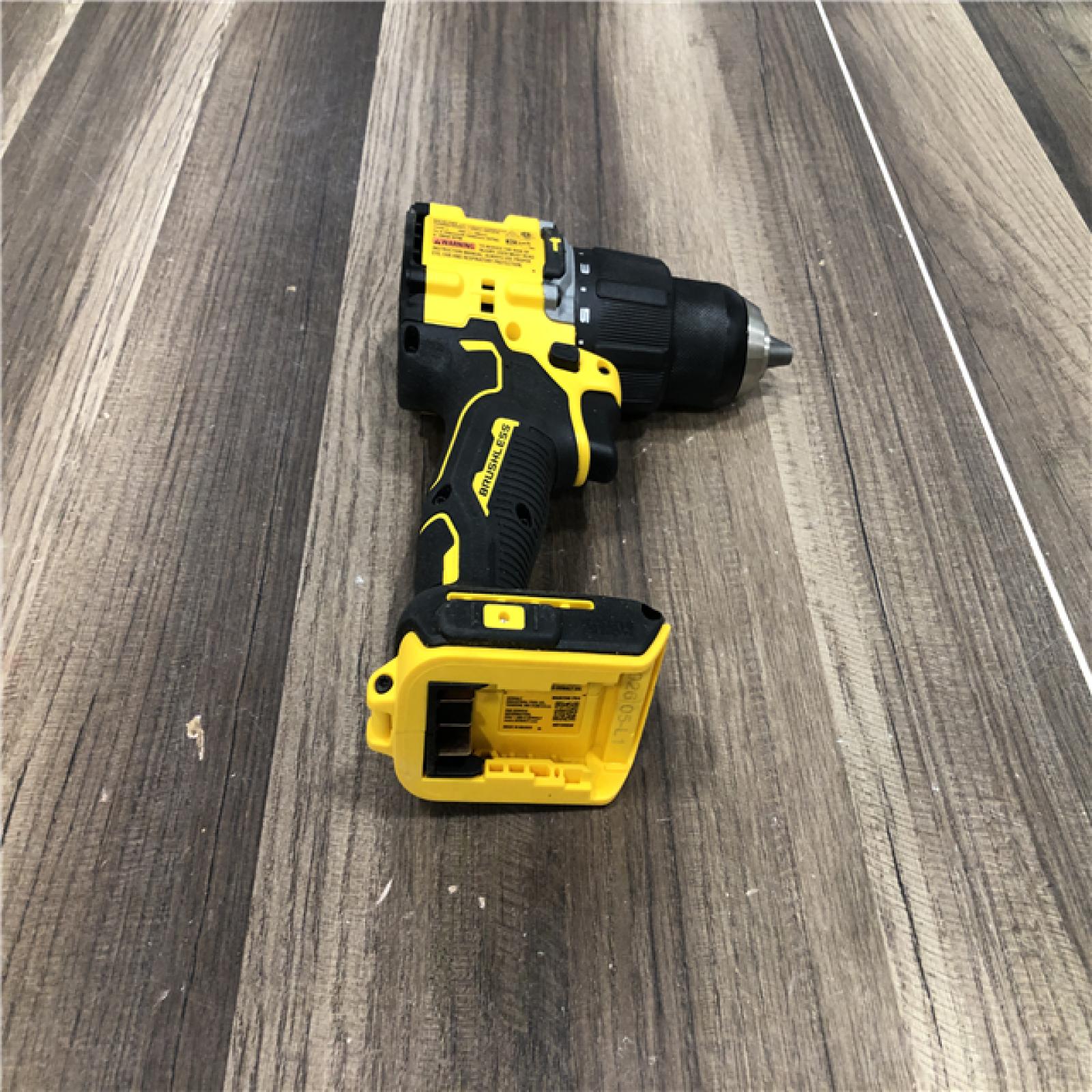 AS-IS DEWALT ATOMIC 20-Volt MAX Brushless Cordless 1/2 in. Hammer Drill (Tool-Only)