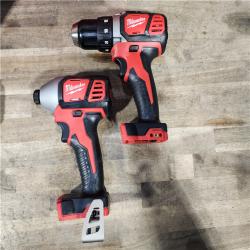 HOUSTON LOCATION - AS-IS Milwaukee 18V Cordless Brushed 2-Tool Drill/Driver and Impact Driver Kit