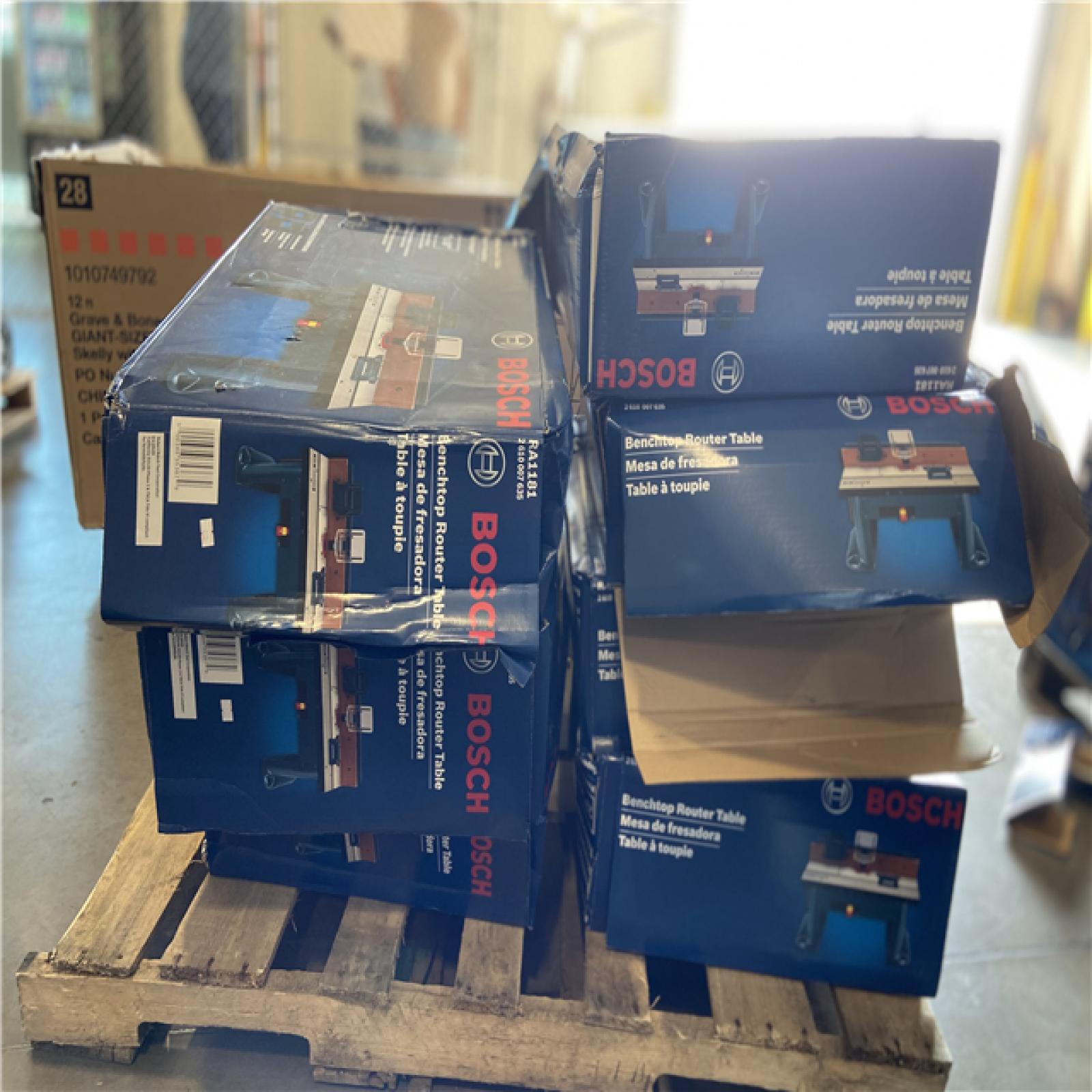 DALLAS LOCATION - Bosch 27 in. x 18 in. Aluminum Top Benchtop Router Table with 2-1/2 in. Vacuum Hose Port  (7 UNITS)