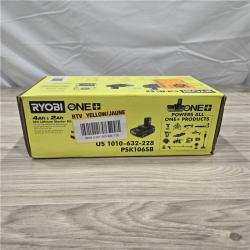NEW! - Ryobi ONE+ 18V Li-Ion Starter Kit - 4.0 Ah Battery  2.0 Ah Battery  Charger