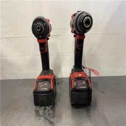 AS-IS - Milwaukee M18 FUEL 18V Lithium-Ion Brushless Cordless Hammer Drill and Impact Driver Combo Kit (2-Tool) with 2 Batteries