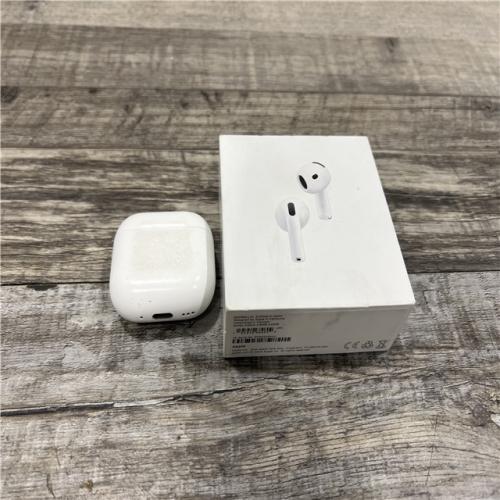 AS-IS Apple - AirPods 4 with Active Noise Cancellation - White