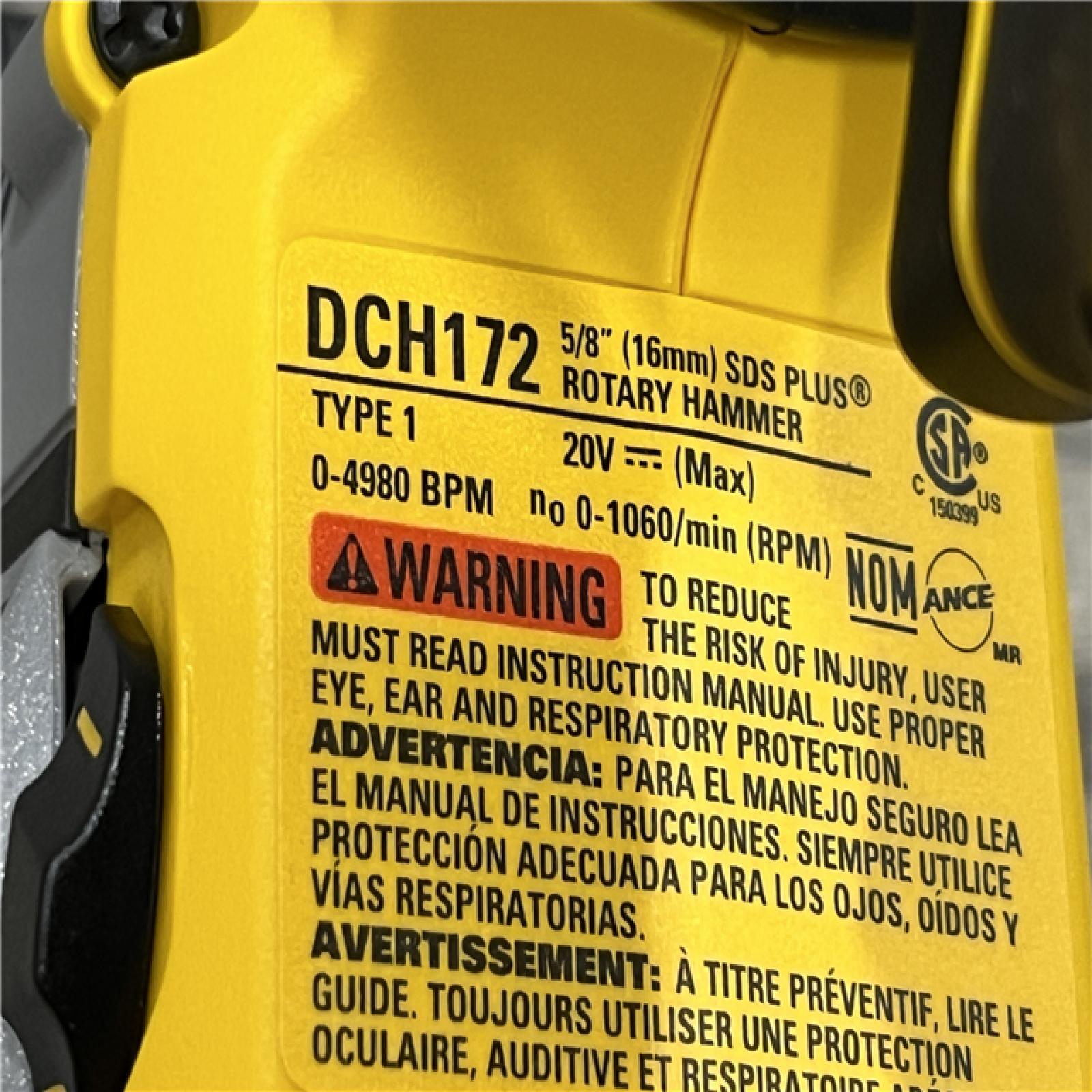 AS-IS DEWALT ATOMIC 20V MAX Cordless Brushless Ultra-Compact 5/8 in. SDS Plus Hammer Drill (Tool Only)