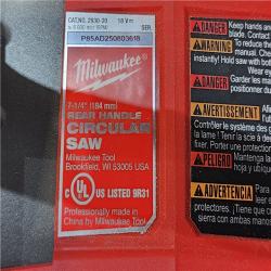 HOUSTON LOCATION - AS-IS MILWAUKEE 7-1/4 REAR HANDLE CIRCULAR SAW (TOOL ONLY)