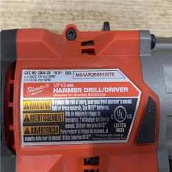 AS-IS Milwaukee FUEL 18V Lithium-Ion Brushless Cordless 1/2 in. Hammer Drill/Driver (Tool-Only)