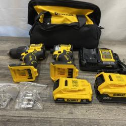 AS-IS DEWALT ATOMIC 20V MAX Lithium-Ion Cordless 2-Tool Combo Kit