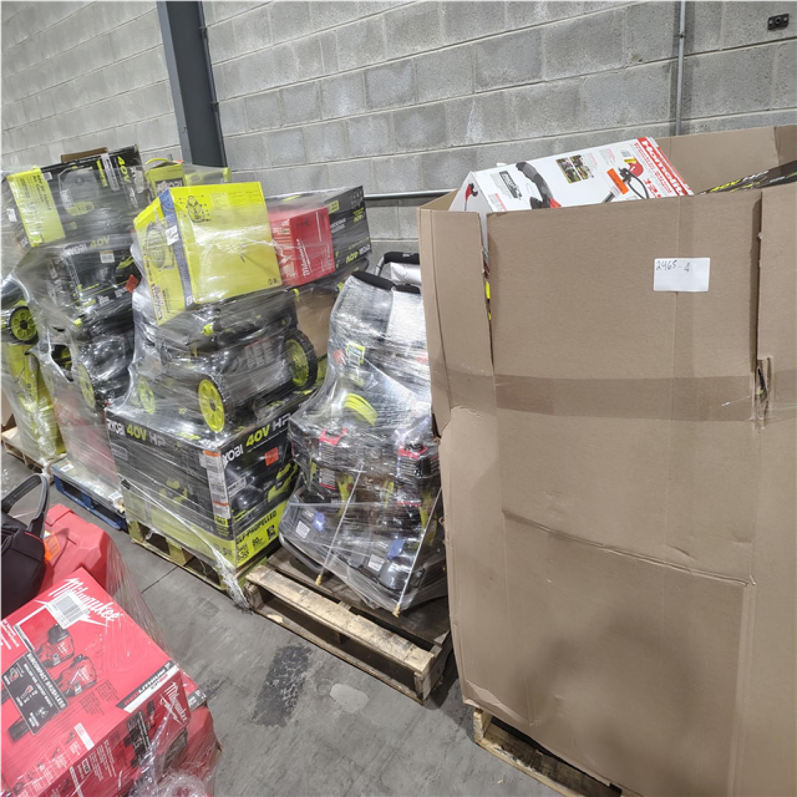 Pittston Location As-Is Power Tools Partial Truckload (10 Pallets) 2465-A