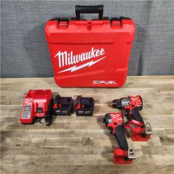 HOUSTON LOCATION - AS-IS (APPEARS LIKE NEW) MILWAUKEE M18 FUEL 18V Lithium-Ion Brushless Cordless Hammer Drill and Impact Driver Combo Kit (2-Tool) with 2 Batteries