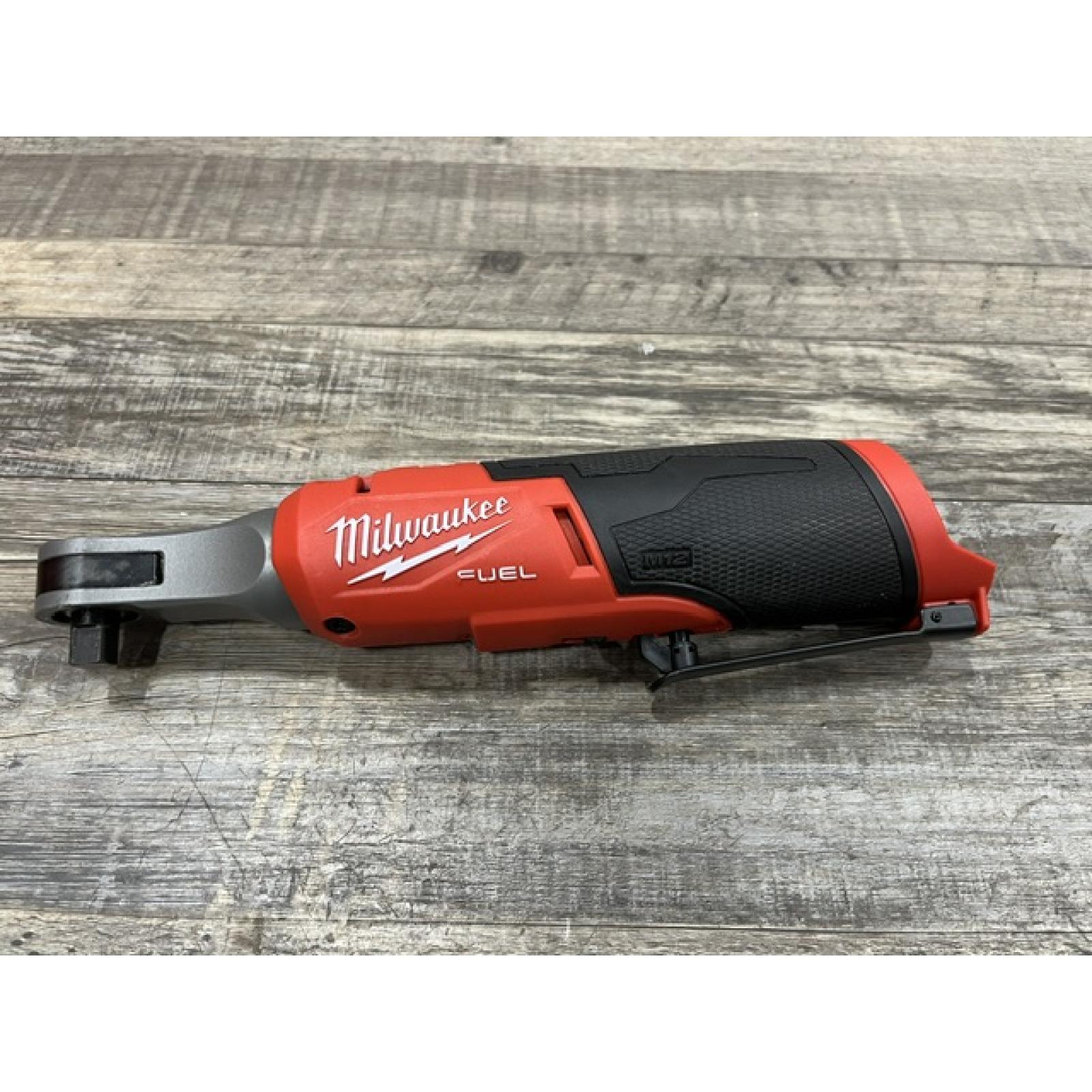 AS-IS Milwaukee FUEL 12-Volt Lithium-Ion Brushless Cordless High Speed 3/8 in. Ratchet (Tool-Only)