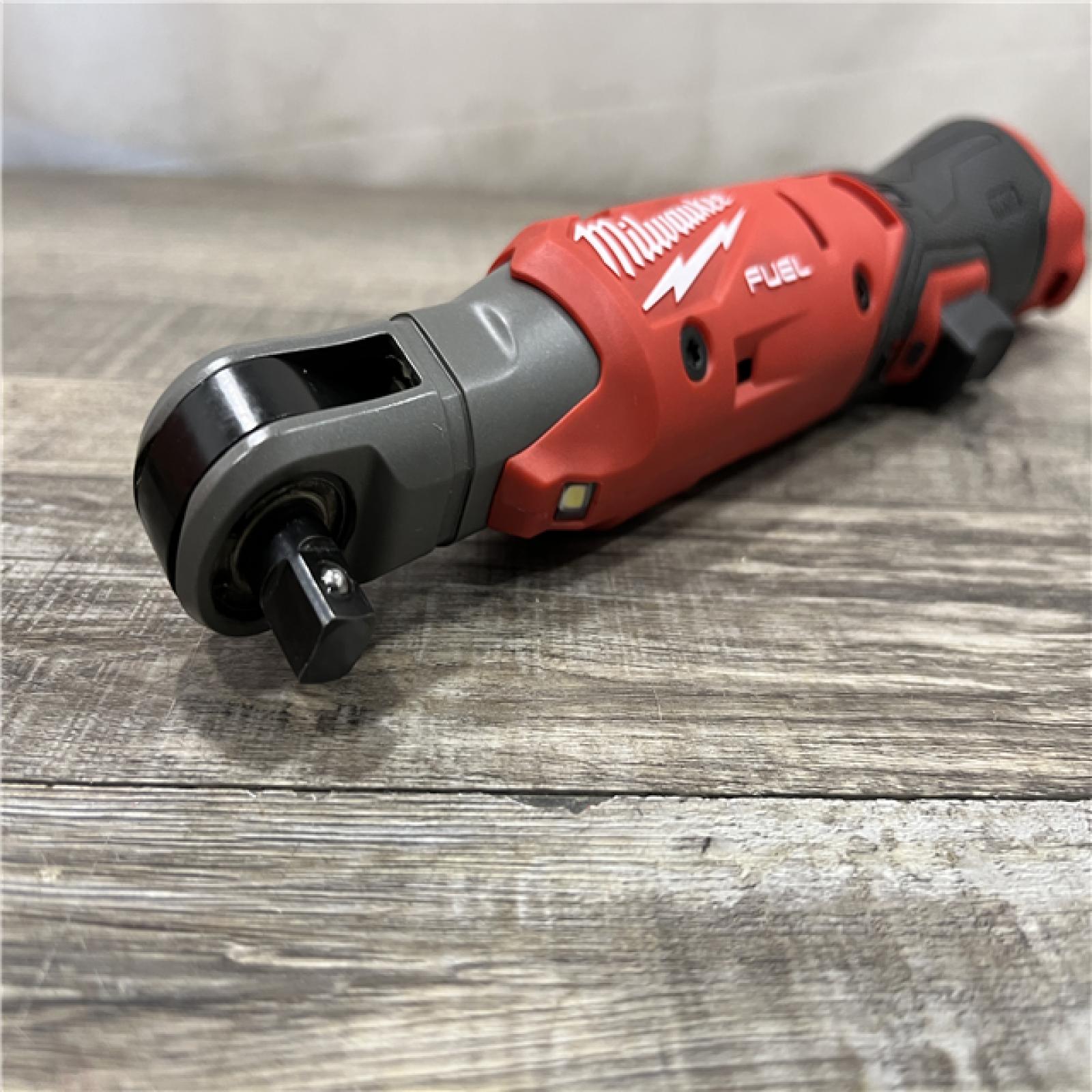 AS-IS Milwaukee FUEL 12V Lithium-Ion Compact 3/8 in. Cordless Ratchet (Tool-Only)