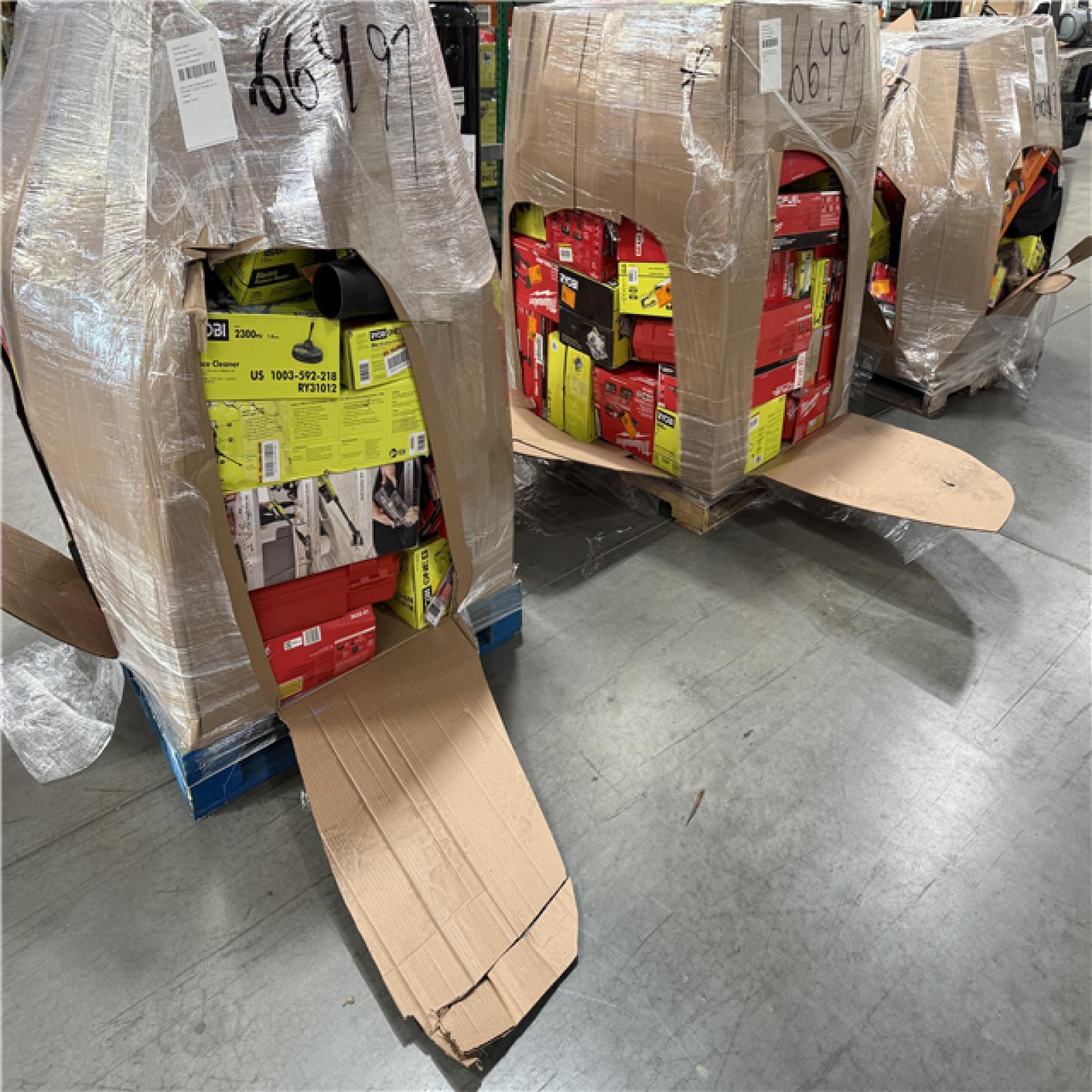 California AS-IS POWER TOOLS Partial Lot (3 Pallets) P-R066497