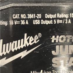 AS-IS Milwaukee 18V Lithium-Ion Cordless 2000 Peak Amp HOTSHOT Jump Starter (Tool-Only)