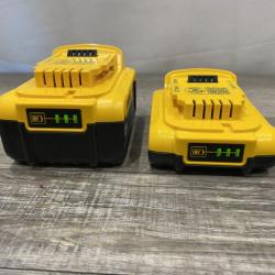 AS-IS DEWALT 20V MAX Lithium-Ion Battery Kit with 5.0Ah and 2.0Ah Battery and Charger