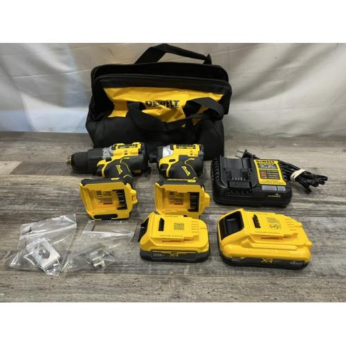 AS-IS DEWALT 20V XR Lithium-Ion Cordless 2-Tool Combo Kit