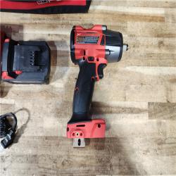 HOUSTON LOCATION - AS - IS Milwaukee FUEL Gen-2 18V Lithium-Ion Brushless Cordless Mid Torque 1/2 in. Impact Wrench w/Friction Ring COMBO KIT