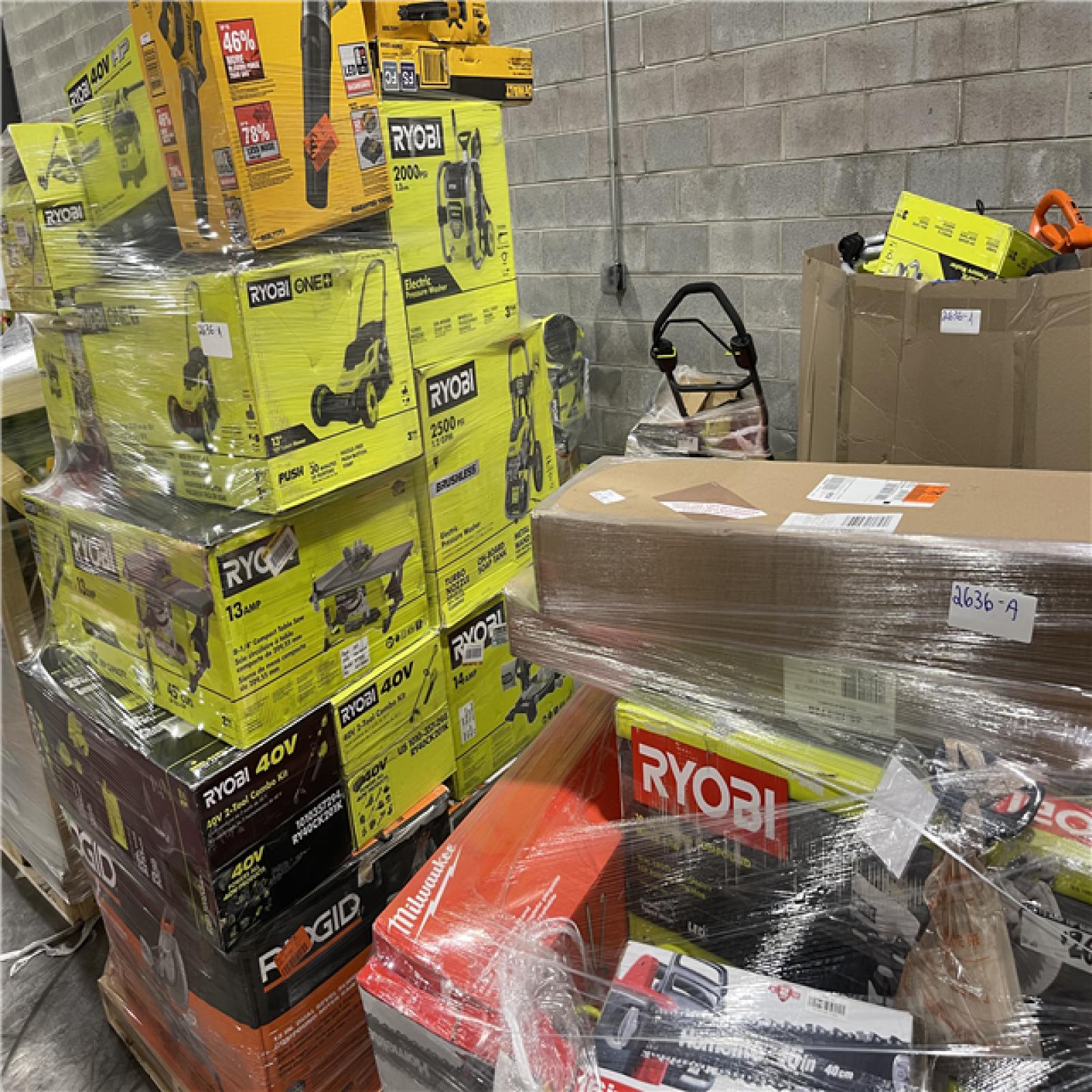 Pittston Location As-Is Power Tools Partial Truckload (13 pallets) 2636-A