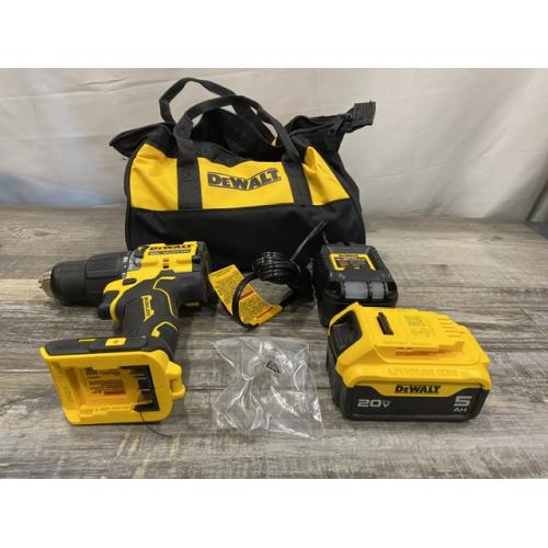 AS-IS DEWALT ATOMIC 20V Lithium-Ion Cordless 1/2 in. Hammer Drill Kit