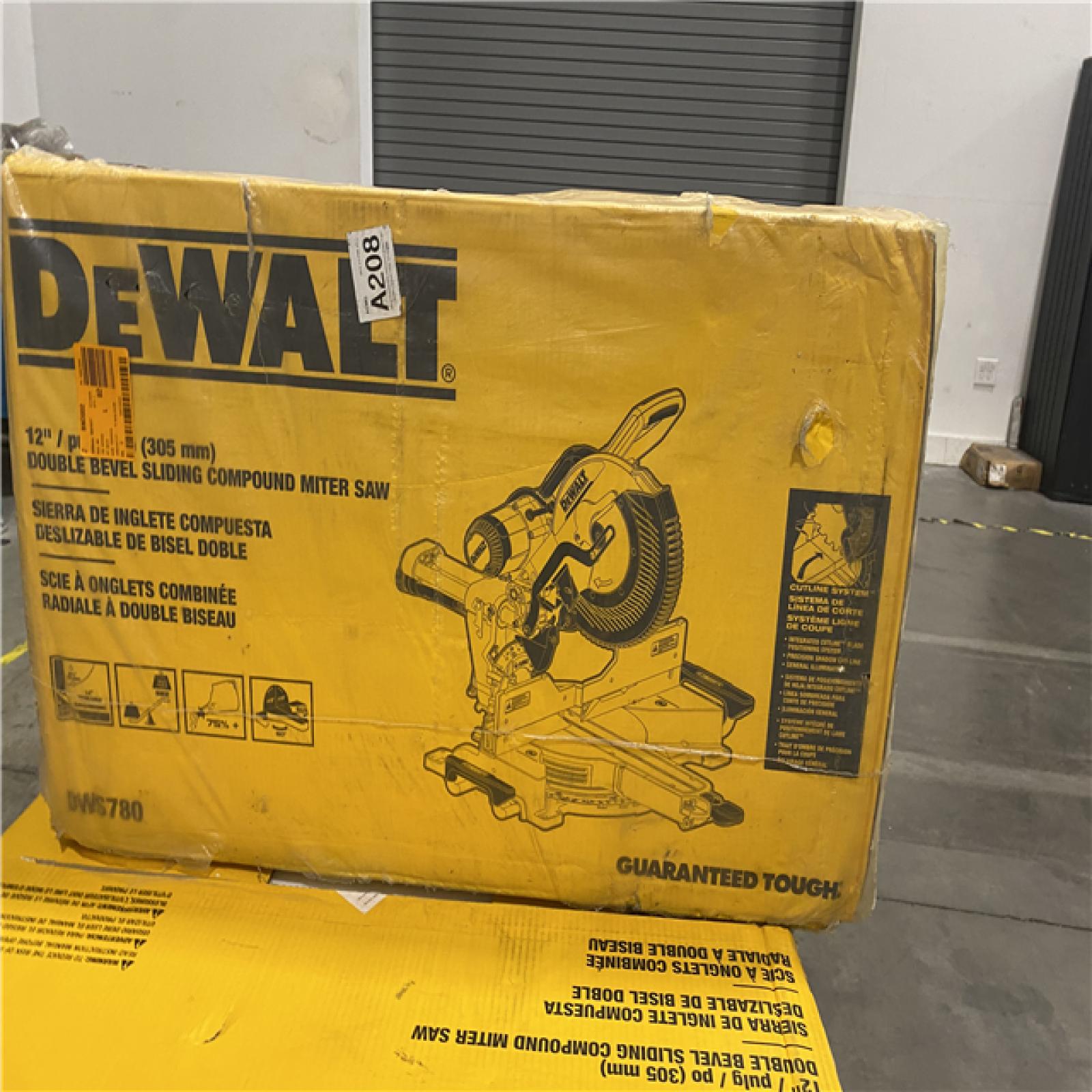 NEW- DEWALT 15 Amp Corded 12 in. Double Bevel Sliding Compound Miter Saw