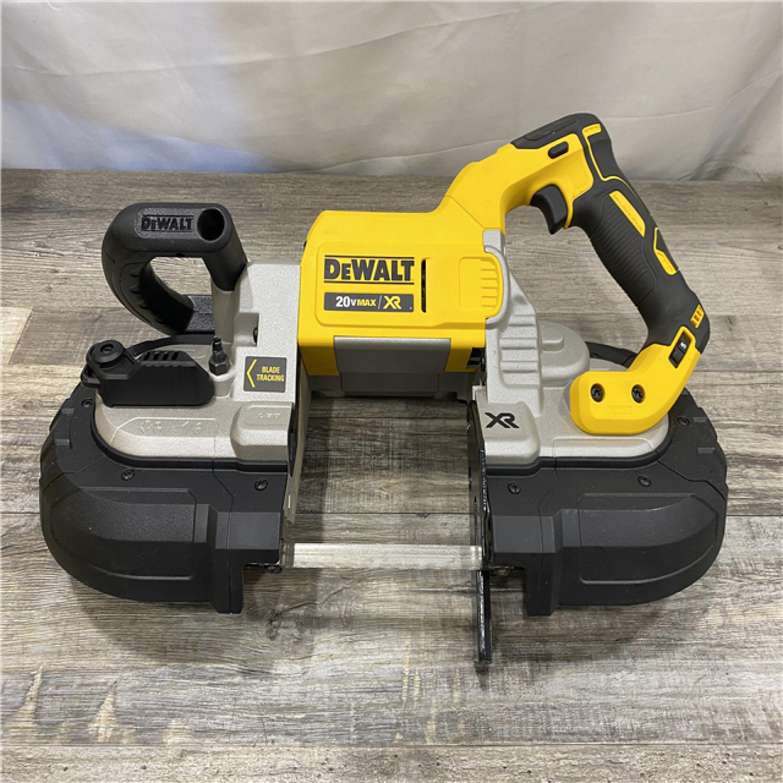 AS-IS DEWALT 20-Volt MAX Lithium-Ion Cordless Brushless Deep Cut Band Saw (Tool-Only)