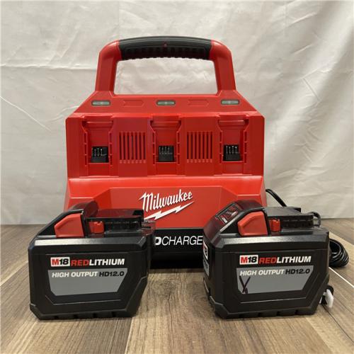 AS-IS Milwaukee M18 18V Lithium-Ion REDLITHIUM FORGE Starter Kit with Two 12.0 Ah Battery