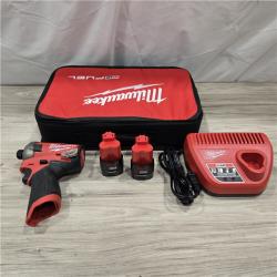 AS-IS Milwaukee M12 FUEL SURGE 12V Cordless 1/4 in. Hex Impact Driver Compact Kit