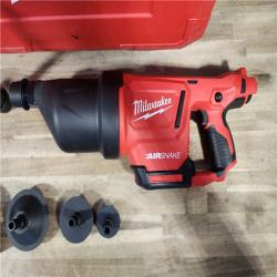 HOUSTON LOCATION - AS-IS M12 12-Volt Lithium-Ion Cordless Drain Cleaning Airsnake Air Gun Kit with (1) 2.0Ah Battery, Toilet Attachments