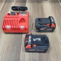 AS-IS Milwaukee M18 FUEL 18V Lithium-Ion Brushless Cordless Combo Kit (5-Tool) with Two 5.0 Ah Batteries, 1 Charger 1 Tool Bag