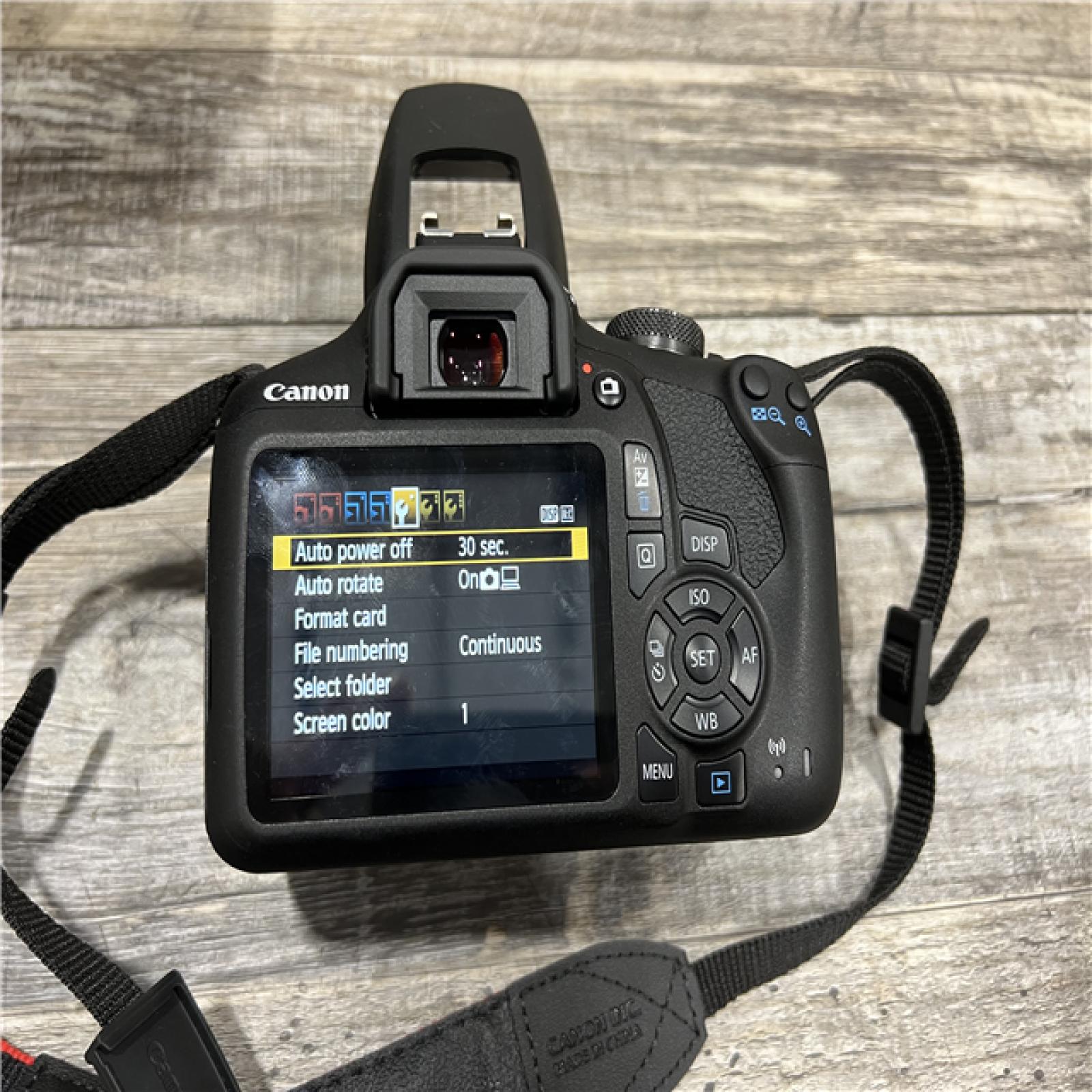 AS-IS Canon EOS Rebel T100 DSLR Camera w/ 18-55mm f/3.5-5.6 DC III Lens Kit