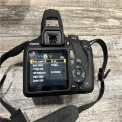 AS-IS Canon EOS Rebel T100 DSLR Camera w/ 18-55mm f/3.5-5.6 DC III Lens Kit