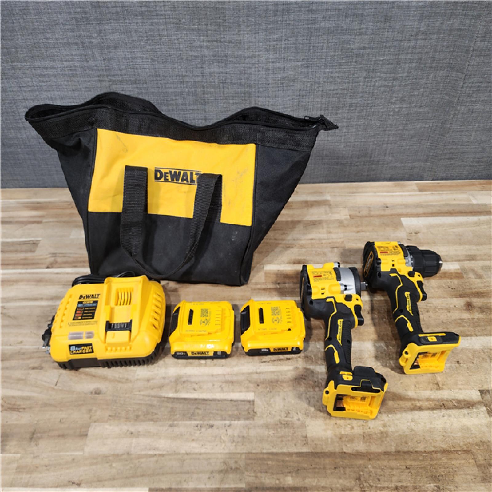 HOUSTON LOCATION - AS - IS DEWALT 2 TOOL COMBO KIT W/ (2) BATTERY & CHARGER