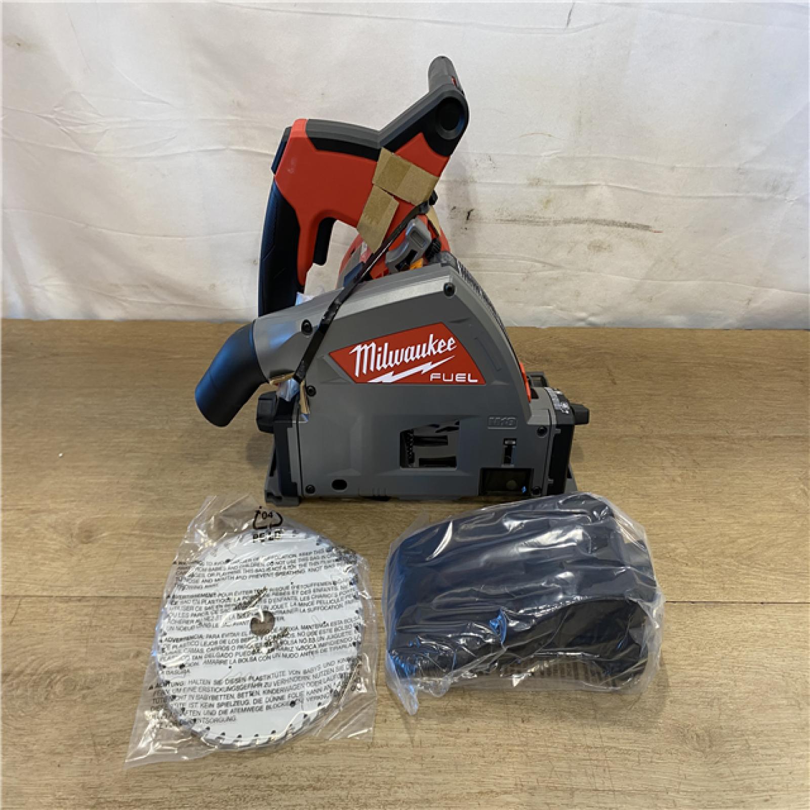 AS-IS Milwaukee FUEL 18V Lithium-Ion Cordless Brushless 6-1/2 in. Plunge Cut Track Saw (Tool-Only)