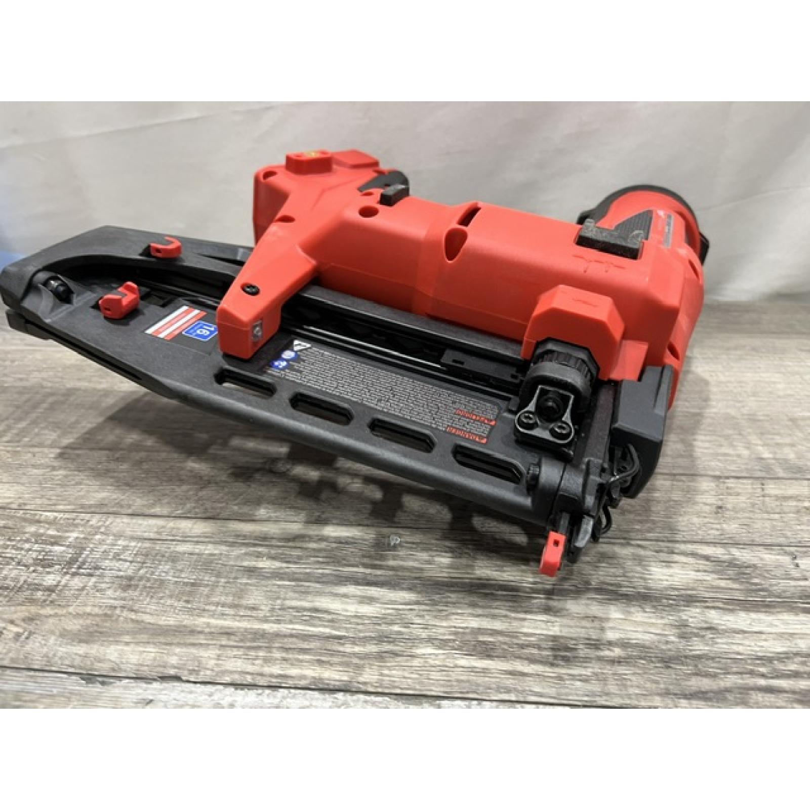 AS-IS Milwaukee FUEL 18-Volt Lithium-Ion Brushless Cordless Gen ll 16-Gauge Straight Finish Nailer (Tool Only)