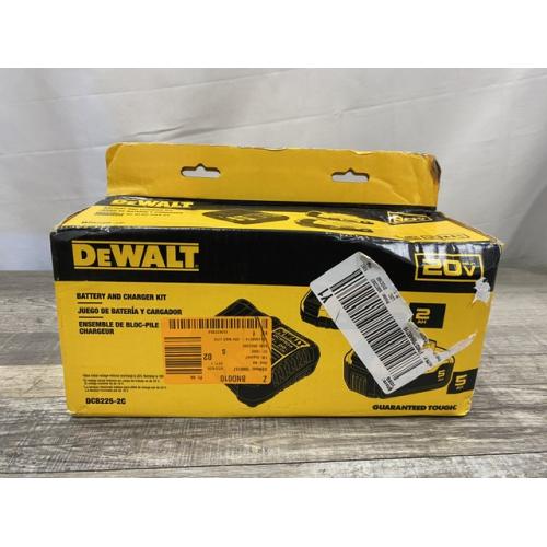 NEW - DEWALT 20V MAX Lithium-Ion Battery Kit with 5.0Ah and 2.0Ah Battery and Charger