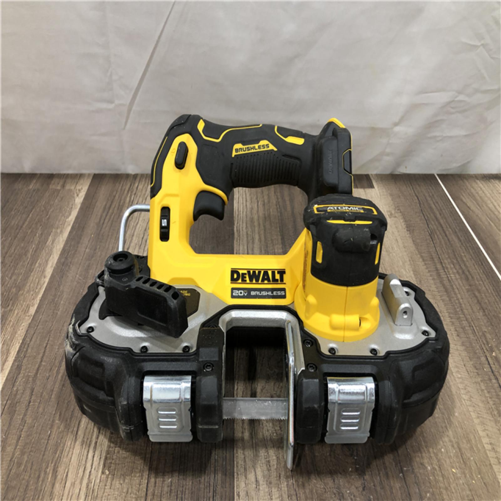 AS-IS DEWALT ATOMIC 20V MAX Cordless Brushless Compact 1-3/4 in. Bandsaw (Tool Only)