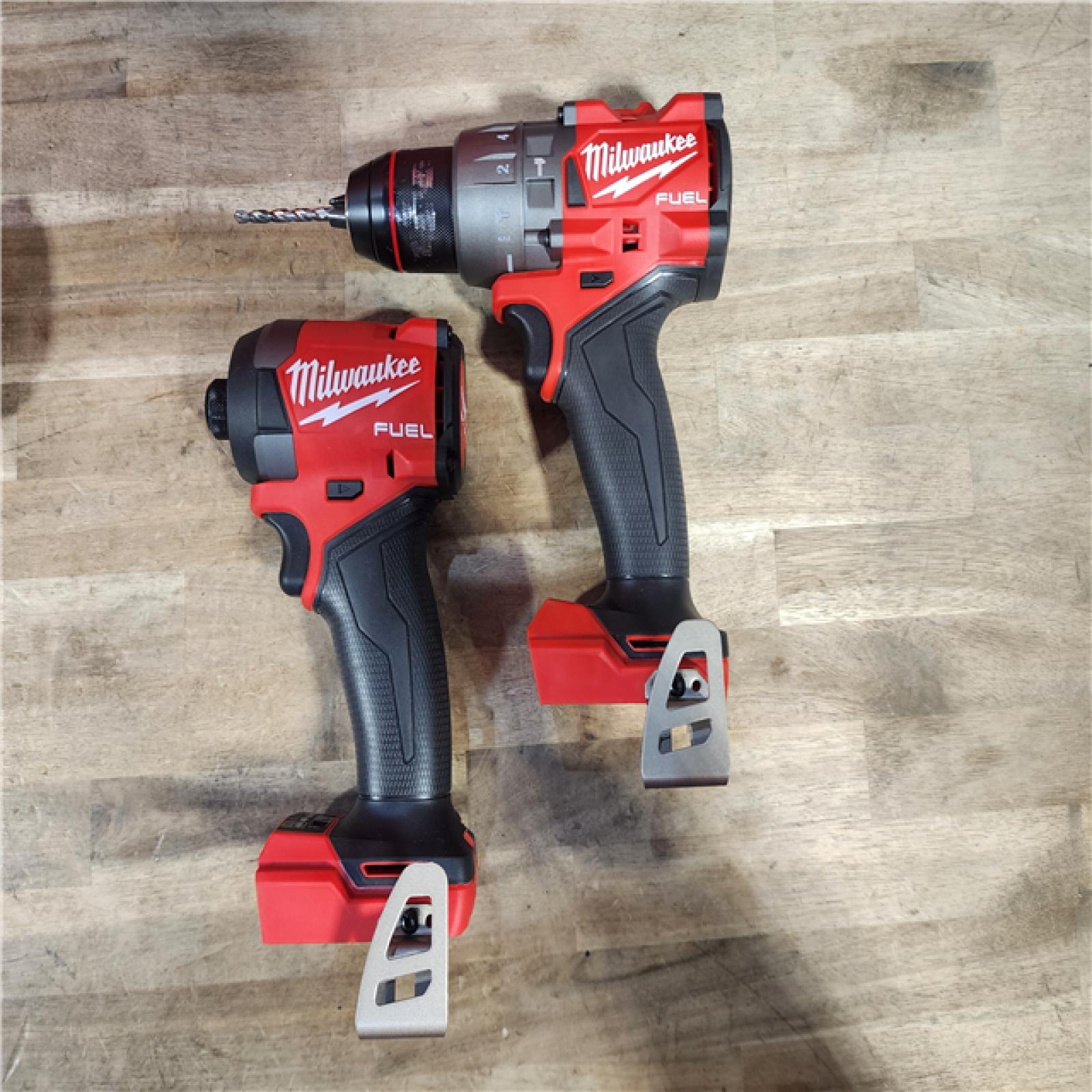 HOUSTON LOCATION - AS-IS MILWAUKEE FUEL 18V Lithium-Ion Brushless Cordless Hammer Drill and Impact Driver Combo Kit
