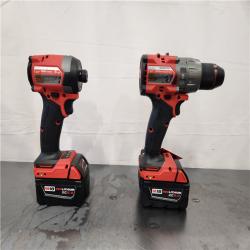 AS-IS- Milwaukee FUEL 18V Lithium-Ion Brushless Cordless Hammer Drill and Impact Driver Combo Kit