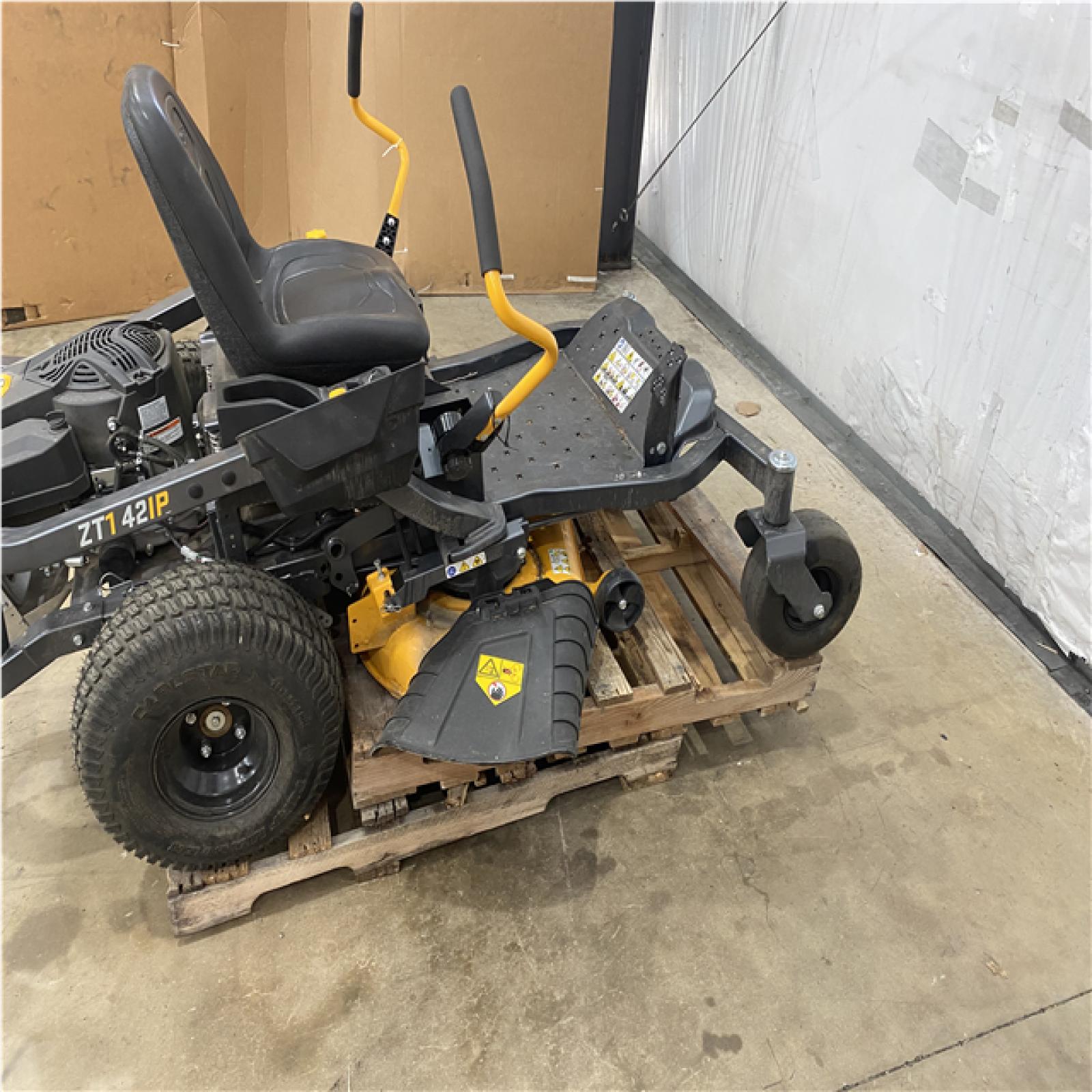 Houston Location - AS-IS Outdoor Power Equipment CUB CADET ZT1 42IP SIT DOWN MOWER