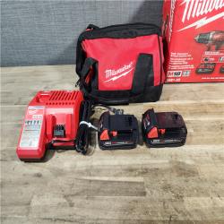 HOUSTON LOCATION - AS-IS Milwaukee 18V Cordless Brushed 2-Tool Drill/Driver and Impact Driver Kit