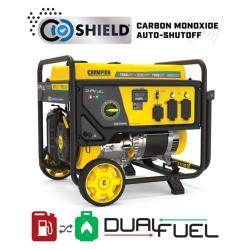 Phoenix Champion Power Equipment 7850/6250-Watt Recoil Start Dual Fuel Portable Generator w/ Free 3-Year Warranty for Home Backup and Storm Prep