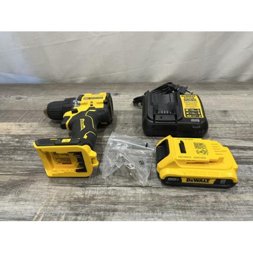 AS-IS DEWALT Atomic 20V Lithium-Ion Cordless Compact 1/2 in. Drill/Driver Kit