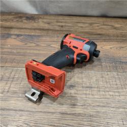 AS-IS Milwaukee 2953-20 18V Lithium-Ion Brushless Cordless 1/4   Hex Impact Driver Bare Tool  Red