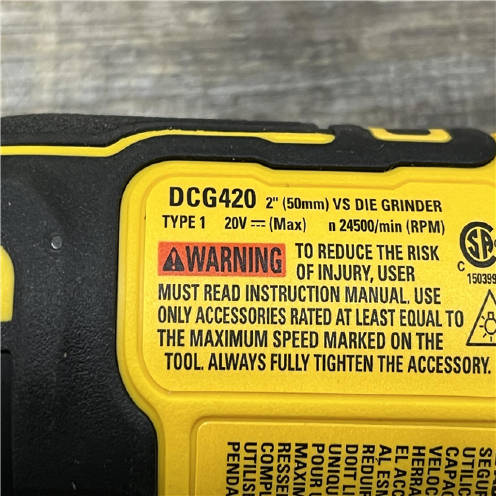 AS-IS DEWALT ATOMIC 20V MAX Cordless Die Grinder with Paddle Switch (Tool Only)