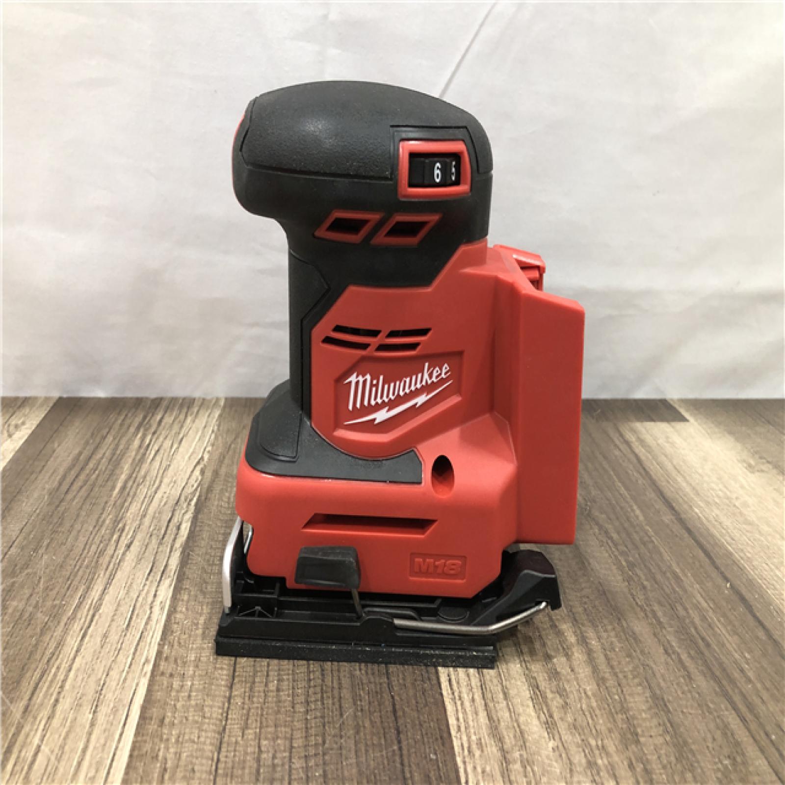 AS-IS Milwaukee 18V Lithium-Ion Cordless 1/4 in. Sheet Sander (Tool-Only)