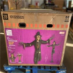 DALLAS LOCATION - Home Accents Holiday 15 ft. Gruesome Grounds Giant-Sized Animated LED Worricrow H10