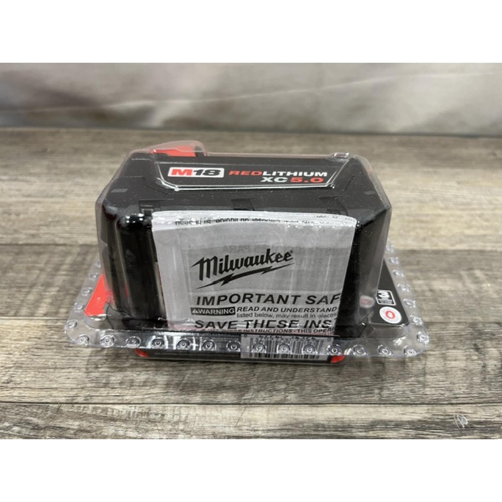 NEW - Milwaukee 18-Volt 5.0 Ah Lithium-Ion XC Extended Capacity Battery Pack