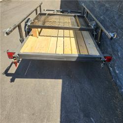 Phoenix Location AS-IS Karavan 6 ft. x 8 ft. Wood Floor Utility Trailer Kit w/Patented Drop Down Rail System (Damaged Tongue) (No Title Included)