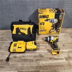 HOUSTON LOCATION - AS-IS DEWALT 20V XR Lithium-Ion Cordless Hammer Drill Kit with 8.0 Ah Battery, Charger and Kit Bag