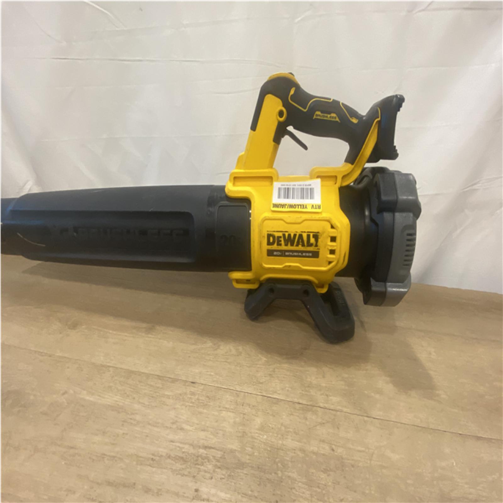 as-is DEWALT 20V MAX 125 MPH 450 CFM Brushless Cordless Handheld Leaf Blower with Concentrator Nozzle (Tool Only)
